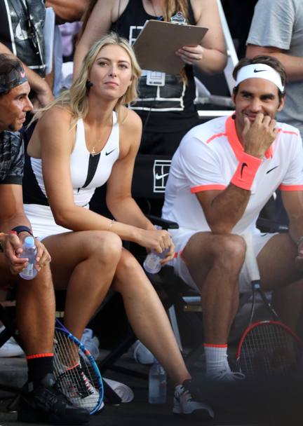 Roger Federer e Maria Sharapova (Olycom)